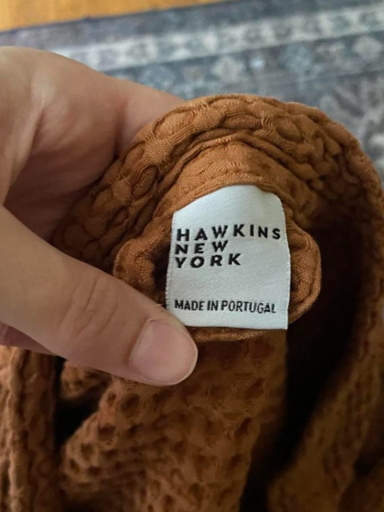 Hawkins Ny Simple Waffle Bathrobe Terracotta Small (No Tie) — image 2 of 4